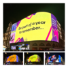 A collage of images of the Welcome to Wandsworth Piccadilly screen, the largest has text reading 