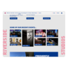 An iPad shows the Some Of Our Recent Events section of the Riverside Studios website