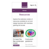  A phone shows the Resources page of the NSEAD website
