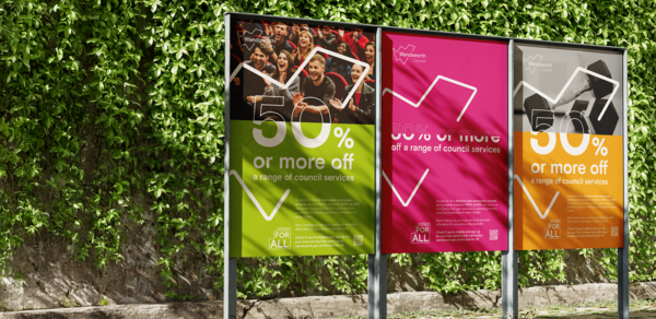 Three poster adverts