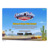 A tablet shows the landing page
