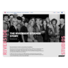 A tablet shows the 'The Riverside Studios Story' page