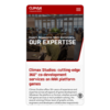 A phone shows the Our Expertise page of the Climax website