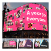 A collage of images of the Welcome to Wandsworth Piccadilly screen, the largest has text reading 