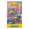 A phone shows an area of the website that shows elements of the game