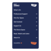 A phone shows the menu of the South East Dance website