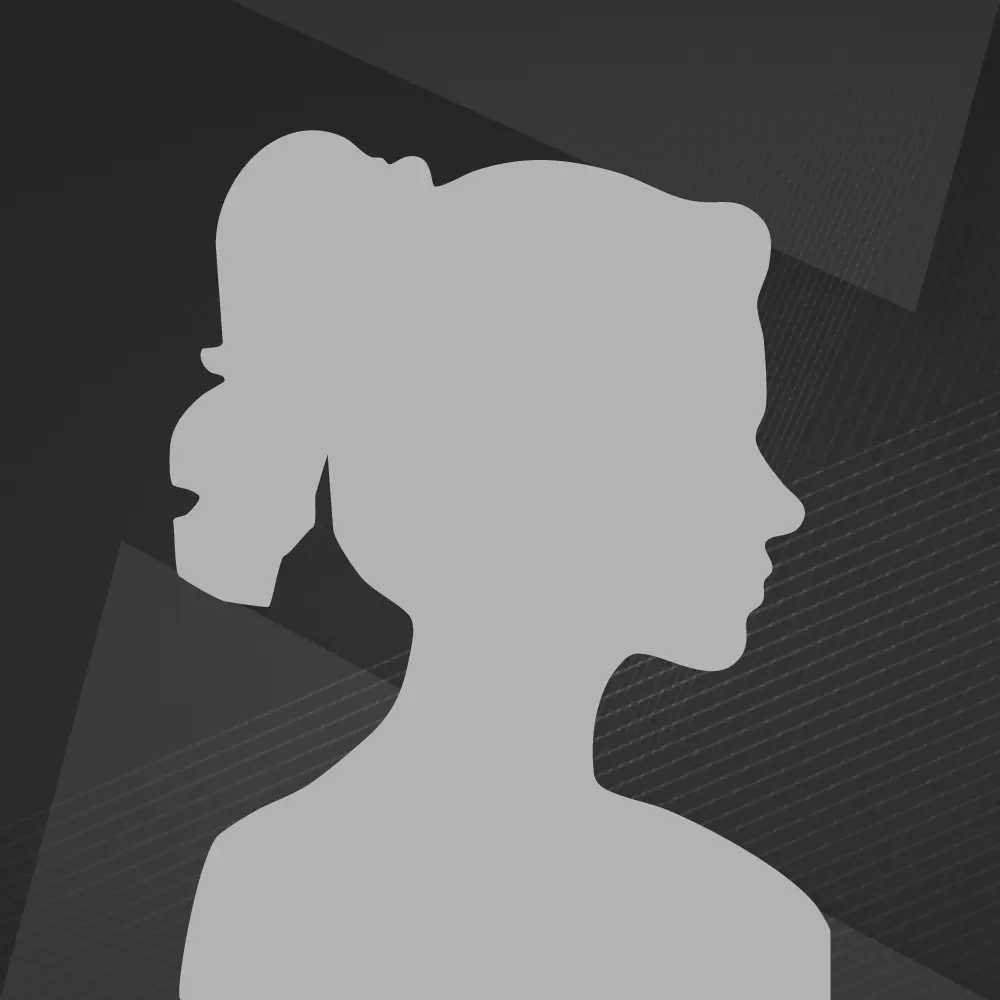 On a grey background is a silhouette of a woman.